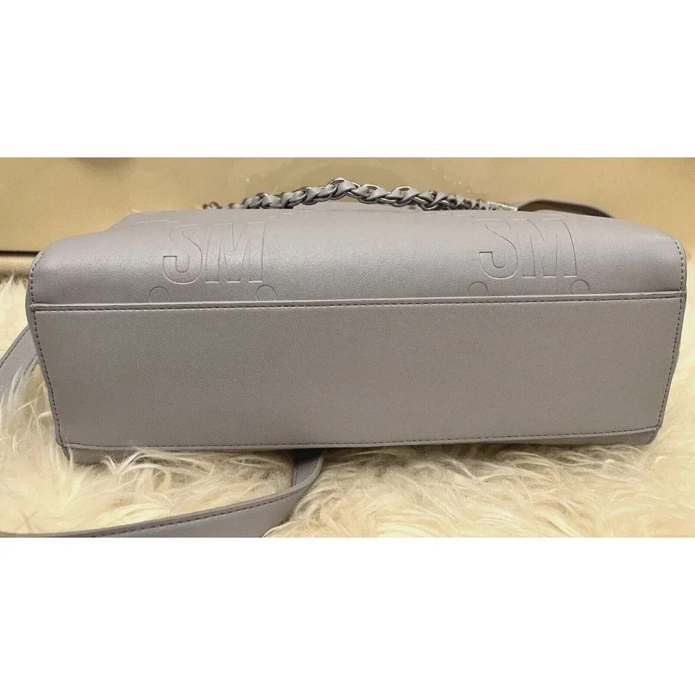 NWT STEVE MADDEN BLISHA SATCHEL CROSSBODY HAND BAG FOG TIK TOK VIRAL TRENDY - Picture 6 of 7